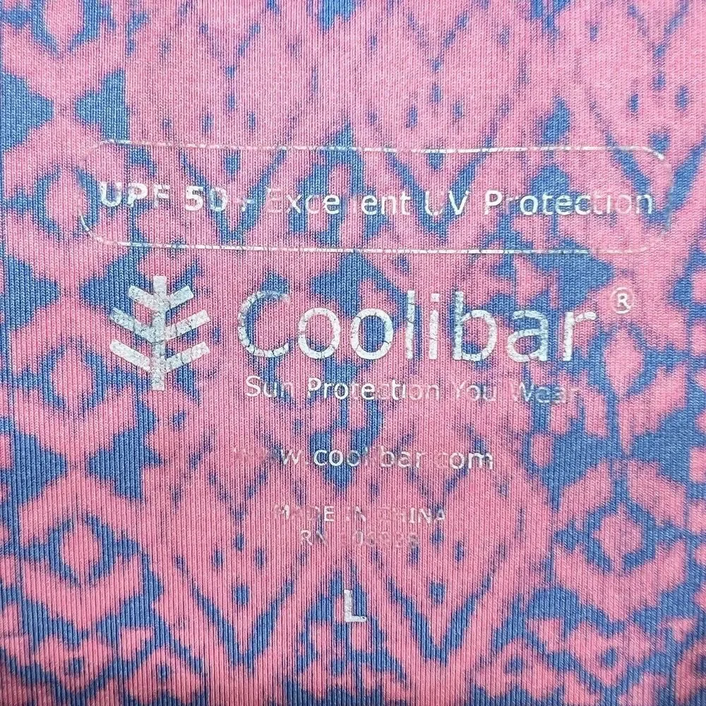 Coolibar UPF 50+ Sun Protection long sleeve swim top rash guard size L (10/12)